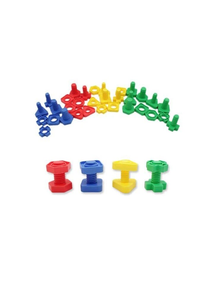 Generic - Nuts and Bolts Game, Montessori Shape and Color Matching Game for Toddlers, Building Tool to Improve Fine Motor Skills and Bolt Sorting for Kids. - Image 1