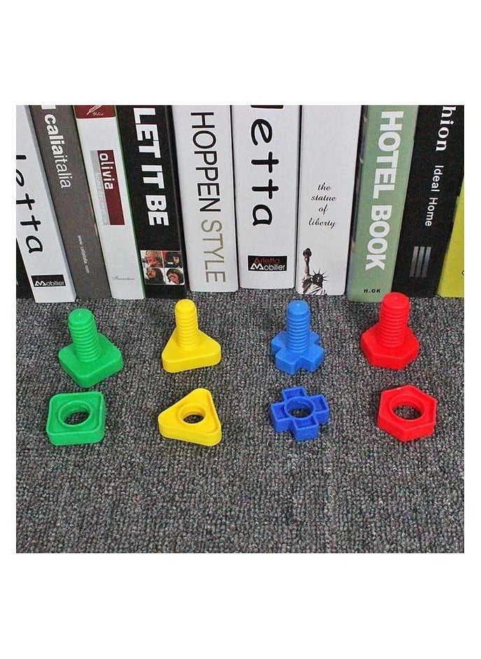 Generic - Nuts and Bolts Game, Montessori Shape and Color Matching Game for Toddlers, Building Tool to Improve Fine Motor Skills and Bolt Sorting for Kids. - Image 1
