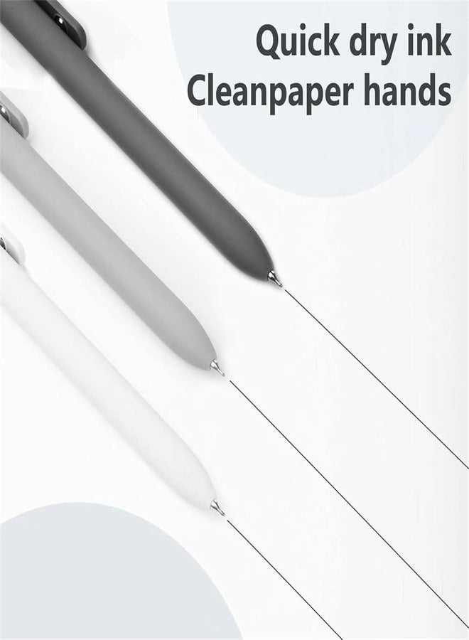 Gel Pens, 6 Pcs Black Ink Pens Fine Point Smooth Writing Pens Bulk, Cute Pens Aesthetic School Supplies, 0.5mm Black Pens for School Home Office - Image 4