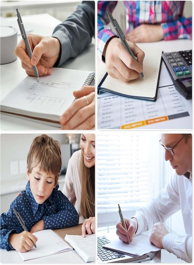 Gel Pens, 6 Pcs Black Ink Pens Fine Point Smooth Writing Pens Bulk, Cute Pens Aesthetic School Supplies, 0.5mm Black Pens for School Home Office - Image 5