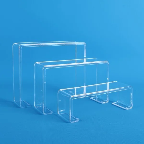 İstanbul Manken Istanbul Mannequin 12 Piece Plexiglass Transparent Tiered Shoe Rack Shoe Display Stand