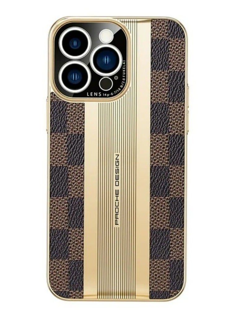 High-end Leather Case For iPhone 14 Pro Max 6.7 inch All-inclusive Lens Protection Cover - Image 1