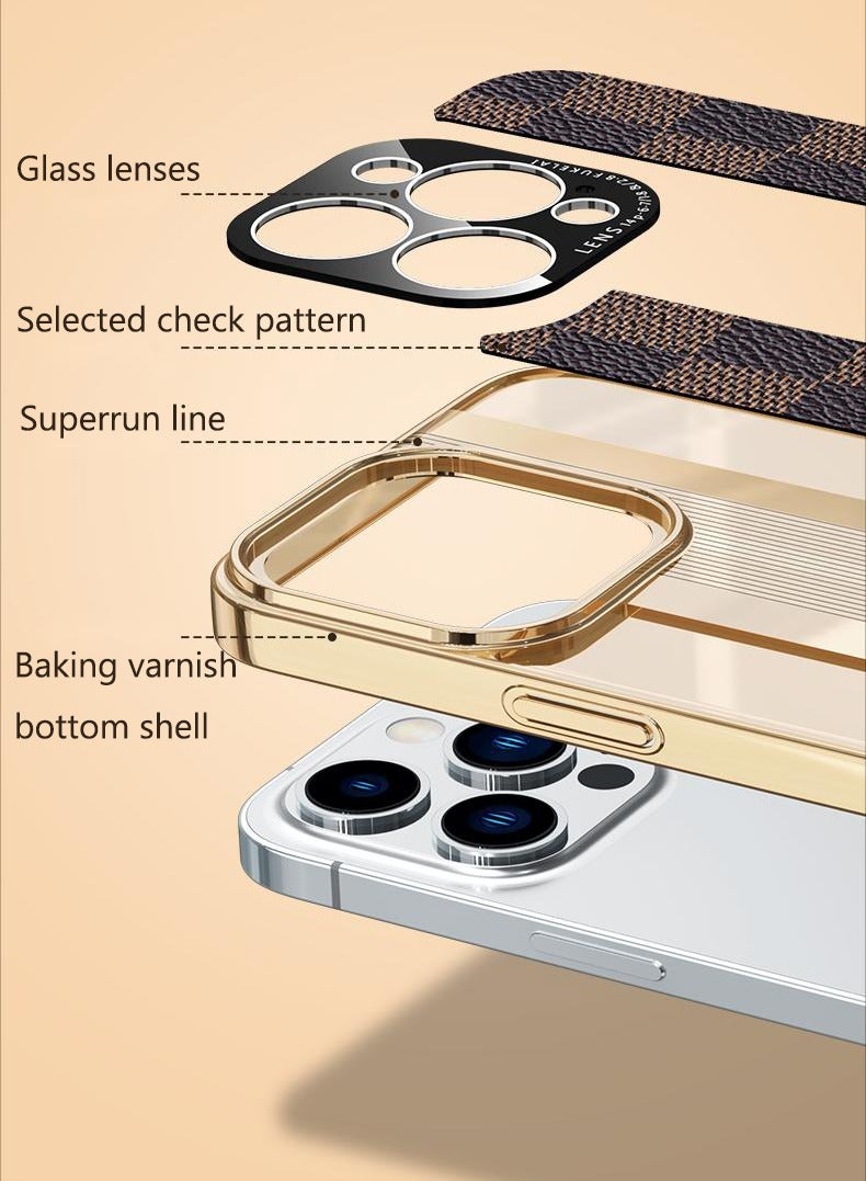 High-end Leather Case For iPhone 14 Pro Max 6.7 inch All-inclusive Lens Protection Cover - Image 2