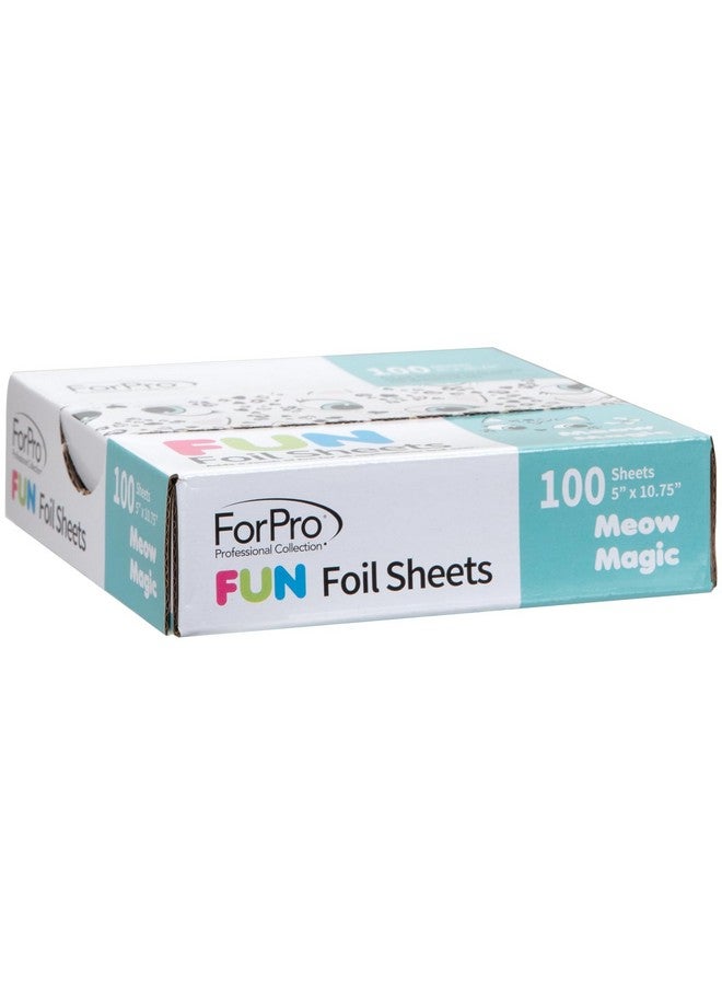 فوربرو بروفيشنال كوليكشن رقائق فويل فوربرو فن مياو ماجيك، مقاس 5 بوصات، رقائق ألومنيوم، موزع رقائق منبثق، رقائق شعر لتطبيق اللون وخدمات التحديد، آمنة للطعام، عرض 5 بوصات × طول 10.75 بوصة، 100 قطعة - Image 3