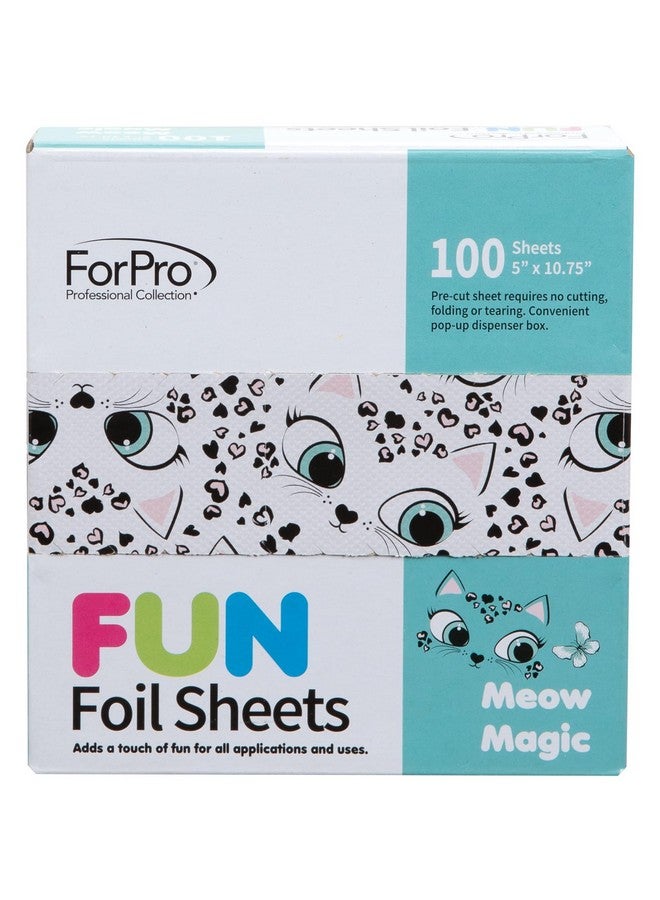 فوربرو بروفيشنال كوليكشن رقائق فويل فوربرو فن مياو ماجيك، مقاس 5 بوصات، رقائق ألومنيوم، موزع رقائق منبثق، رقائق شعر لتطبيق اللون وخدمات التحديد، آمنة للطعام، عرض 5 بوصات × طول 10.75 بوصة، 100 قطعة - Image 4