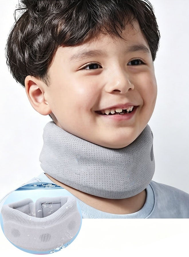 Happy D Soft Neck Brace for Posture Correction Prevent Head Forward for Kids Teens Boys Girls - Foam Cervical Collar Spinal Support to Improve Slouch Prevent Humpback Pain Relief - Image 1