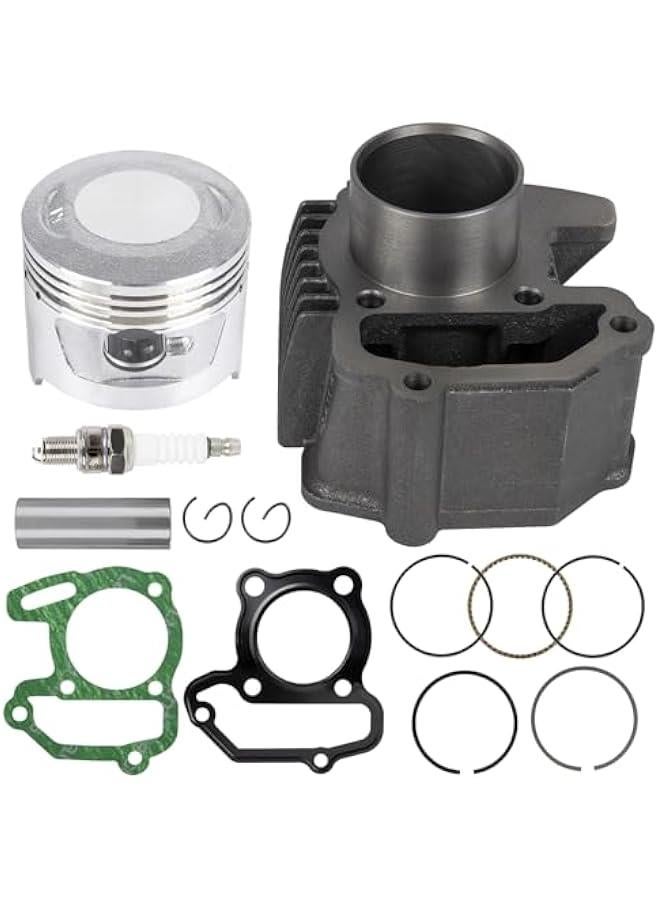 Arabest 80cc Engine Rebuild Kits Piston Cylinder Top End Kit Compatible with Yamaha 1985-2008 Badger YFM 80 Raptor 80 Grizzly 80 Moto 4 Replace 22K-11311-02-00 - Image 1