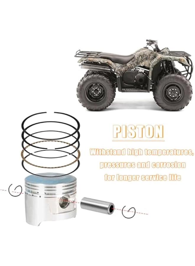 Arabest 80cc Engine Rebuild Kits Piston Cylinder Top End Kit Compatible with Yamaha 1985-2008 Badger YFM 80 Raptor 80 Grizzly 80 Moto 4 Replace 22K-11311-02-00 - Image 4