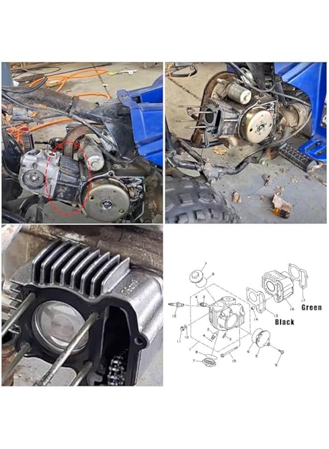 Arabest 80cc Engine Rebuild Kits Piston Cylinder Top End Kit Compatible with Yamaha 1985-2008 Badger YFM 80 Raptor 80 Grizzly 80 Moto 4 Replace 22K-11311-02-00 - Image 5