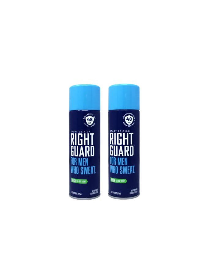 Right Guard Antiperspirant Spray Sport Fresh 6 Ounce (2 Pack) Multi - Image 1