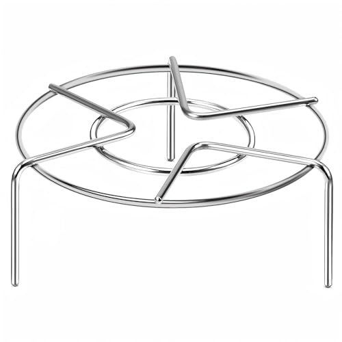 meleg otthon Steam Rack,Steaming Rack Stand,Steamer Basket,Heavy Duty Stainless Steel Metal Multi-function By Meleg Otthon (5.9" Diameter X2"High) - Image 1