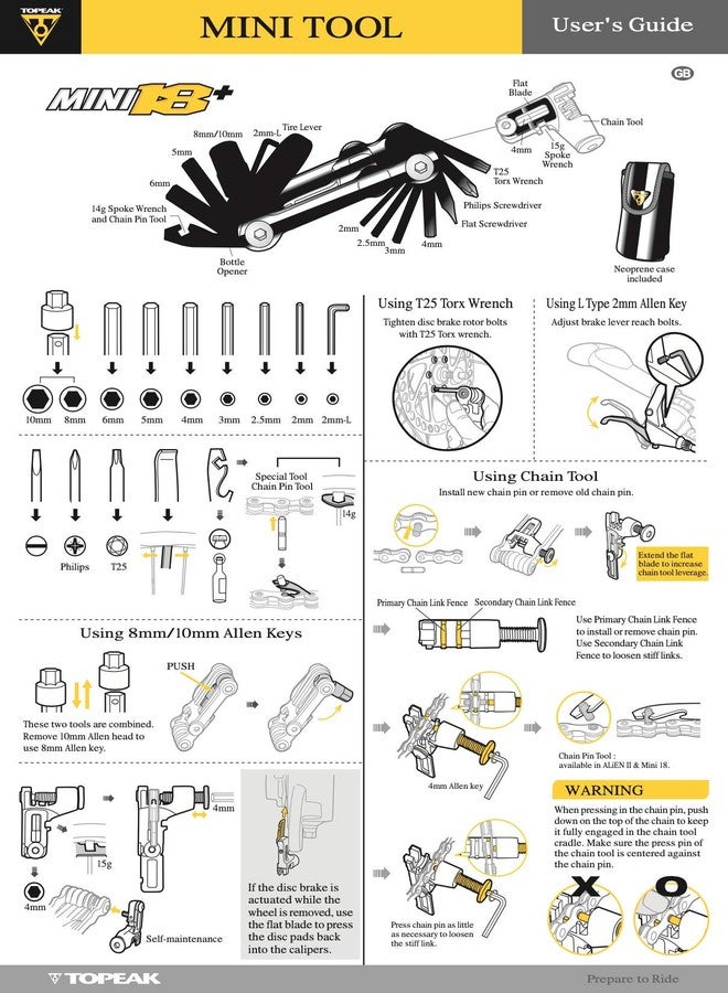 Topeak The Mini 9-Function Bicycle Tool - TT2409 , Black/Silver, L x W x H ﻿﻿﻿﻿6.6 x 3.1 x 2cm / 2.6” x 1.2” x 0.8” - Image 5
