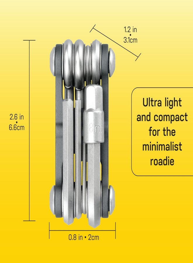 Topeak The Mini 9-Function Bicycle Tool - TT2409 , Black/Silver, L x W x H ﻿﻿﻿﻿6.6 x 3.1 x 2cm / 2.6” x 1.2” x 0.8” - Image 2