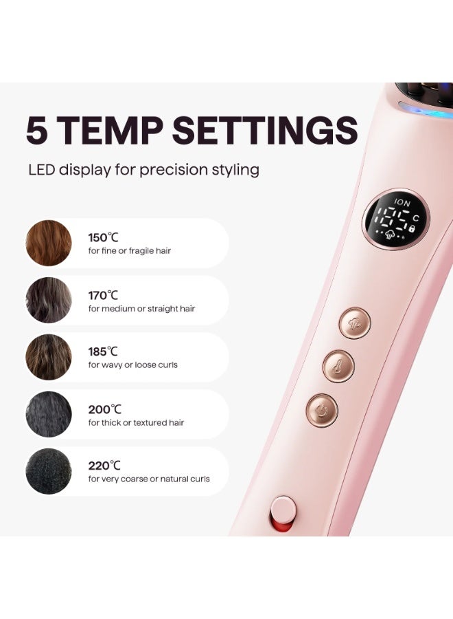 wavytalk Steambrush Pro Ionic Steam Hair Straightener Brush, Steam Straightening Brush with ION Technology for Smooth, Straight & Shiny Hair, Anti-Frizz Hair Styling Brush for All Hair Types - Image 3