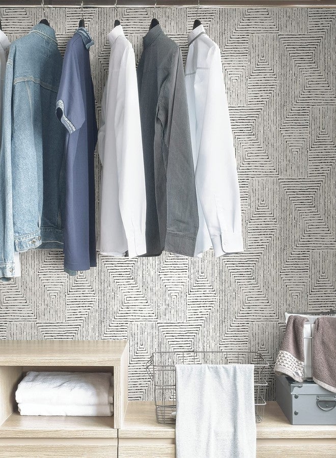 NuWallpaper x Scott Living Black Ink Peel & Stick Wallpaper, SLS3975 - Image 4