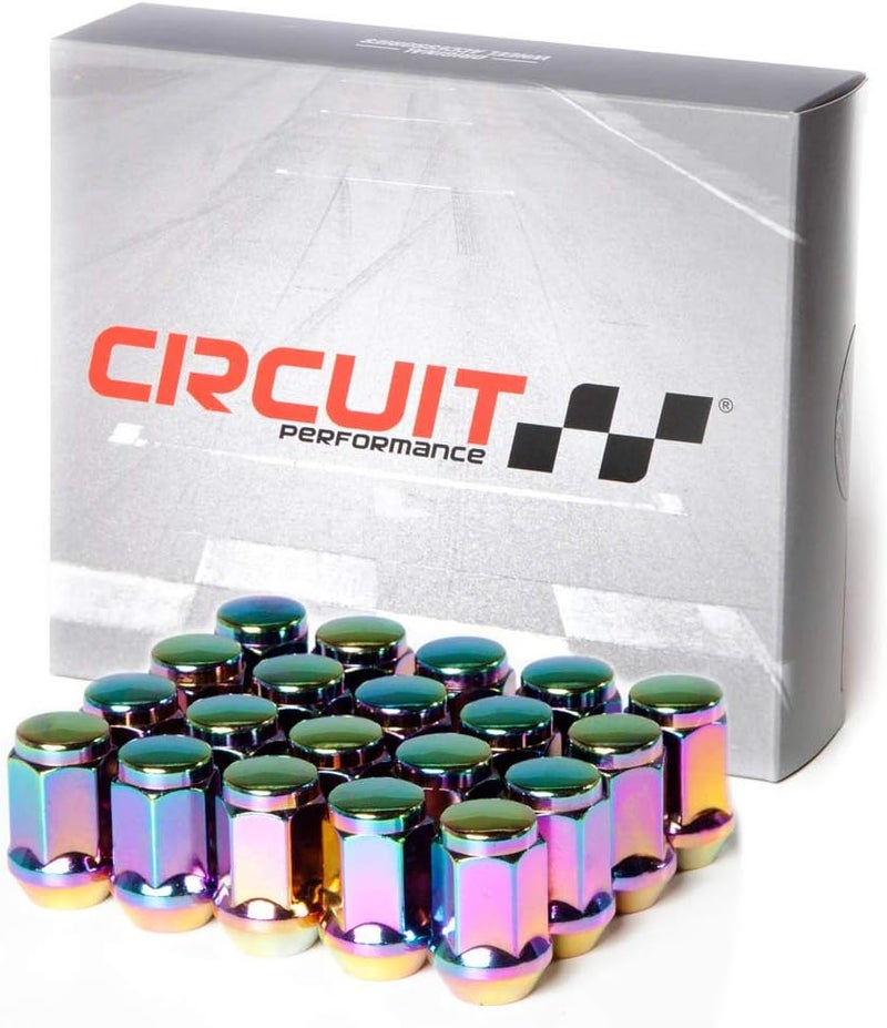 Circuit Performance 12x1.5 Neo-Chrome Closed End Bulge Acorn Lug Nuts (20 Pieces) - Image 1