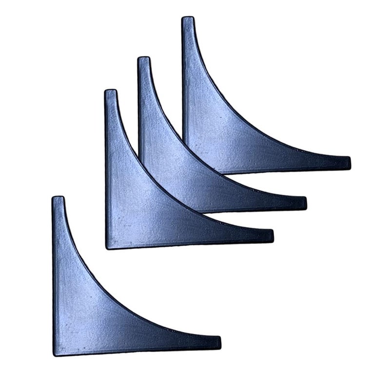 Black Corner Guards Metal Corner Protectors for Furniture Vintage Decorative Corner Guards for Box Table Doors Wood Furniture Edge Cover Safety Guard Pack of 4
