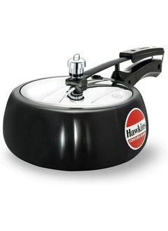 Hawkins 3.5 Liters Contura Hard Anodised Aluminium Pressure Cooker,With Inner Lid,Black  - Image 1