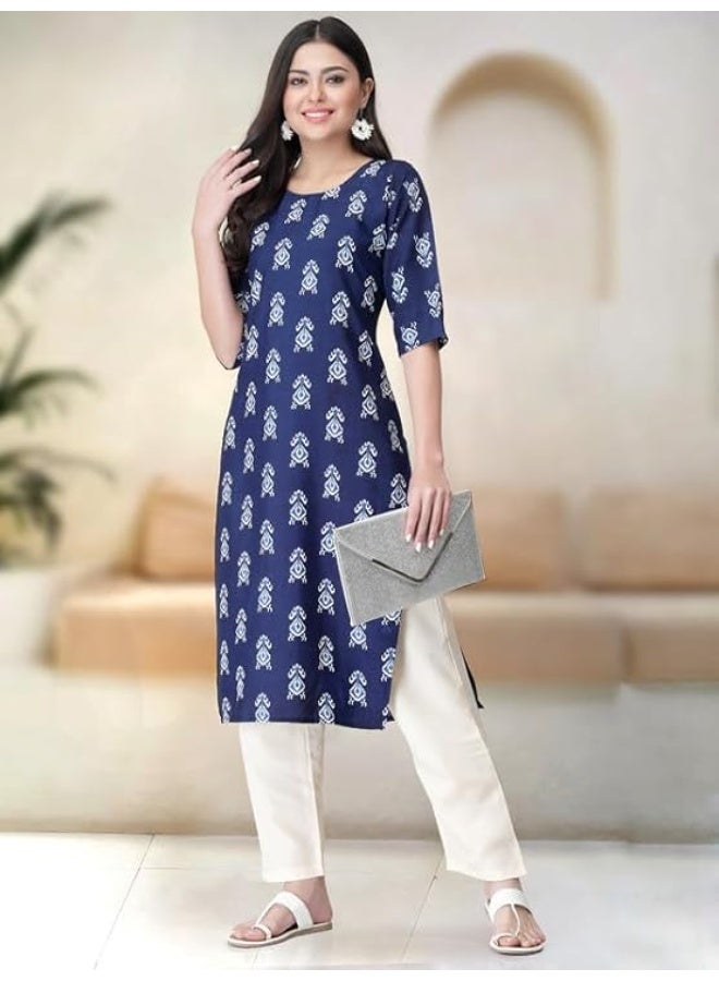 Pinkmint store Straight Printed Kurta & Pant Set (Pack of 2) 2XL - Image 4