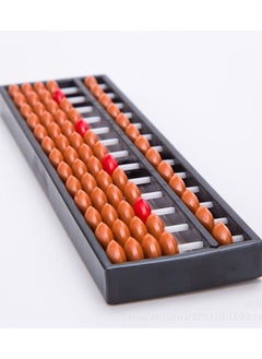 SYOSI 2pcs Vintage Wooden Abacus 13 Rods Wood Soroban with Reset Button Chinese Japanese Calculator Counting Tool for Kid Educational Brain Teaser Toys Gift Brown  - Image 5