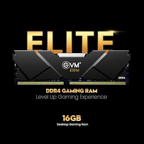 EVM Elite 16GB DDR4 3200MHz Gaming Desktop RAM – Intel XMP & AMD EXPO, Aluminum Heat Sink, CL15, 1.2V Low Voltage, 288-Pin Long-DIMM, 10-Year Warranty (EE16G32DT) - Image 2