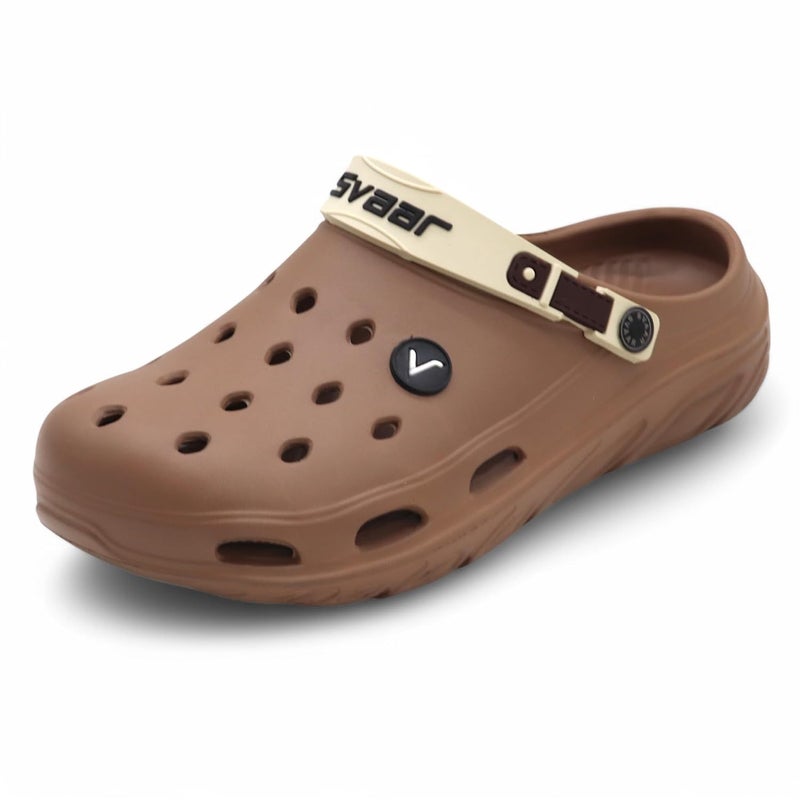 SVAAR صنادل سفاار للرجال خفيفة الوزن فائقة النعومة قابلة للتنفس ومقاومة للماء مع حزام خلفي قابل للتعديل باللون الأزرق المائي - Image 4