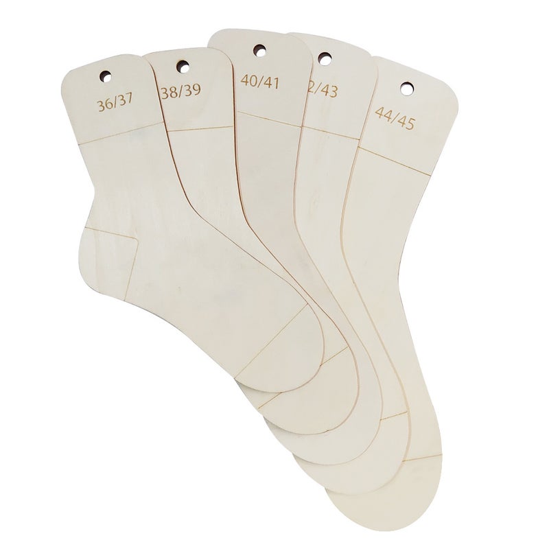 5pcs DIY Wooden Sock Knitting Tools Expandable Hollow Decor Wooden socks basic 5-piece pack