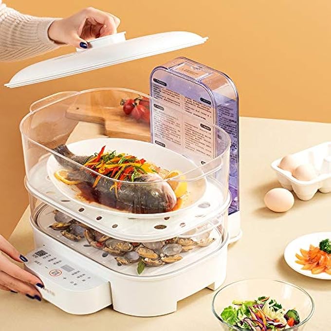 جهاز بخار كهربائي متعدد الوظائف جهاز بخار كهربائي منزلي جهاز تسخين الطعام جهاز بخار كهربائي - Image 4