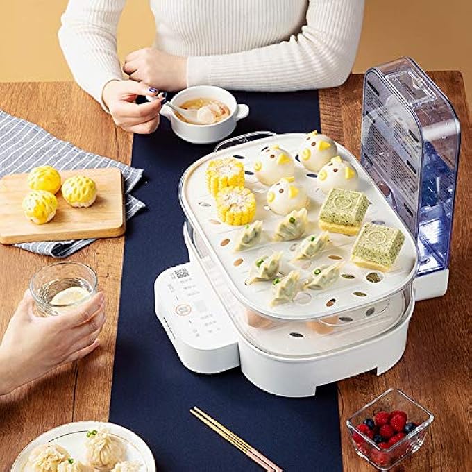 جهاز بخار كهربائي متعدد الوظائف جهاز بخار كهربائي منزلي جهاز تسخين الطعام جهاز بخار كهربائي - Image 3