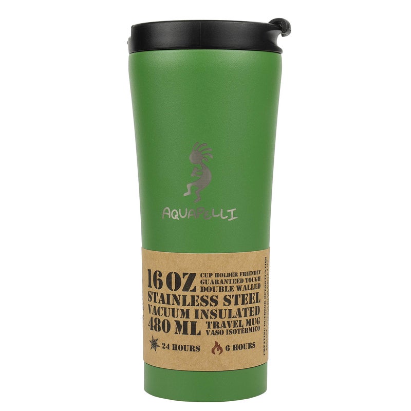 Aquapelli Vacuum Insulated Travel Coffee Mug  16 ounces  Willow Green - Image 2