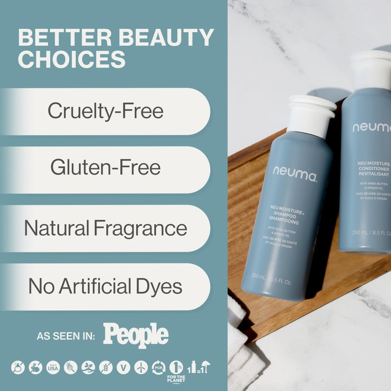 Neuma Neu Moisture Shampoo 8.5 Fl. Oz. Moisture Shampoo, Lavender, Mandarin & Vanilla Scent - Image 3