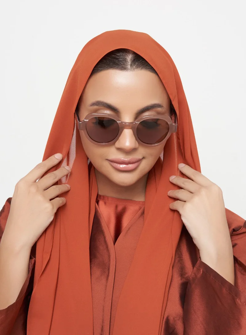 30Sundays Laurel,Women Sunglasses, Geometric Sunglasses, UV Protection: UV400 (Beige,Brown)