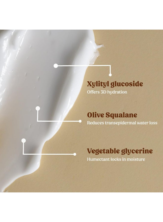 vilvah STORE كريم فيلوف ستور المرطب الفائق | للبشرة العادية، الجافة والحساسة | للوجه، اليدين والجسم | كريم غير دهني مع سكوالين الزيتون وزهرة اللوتس البيضاء | 50 مل - Image 5