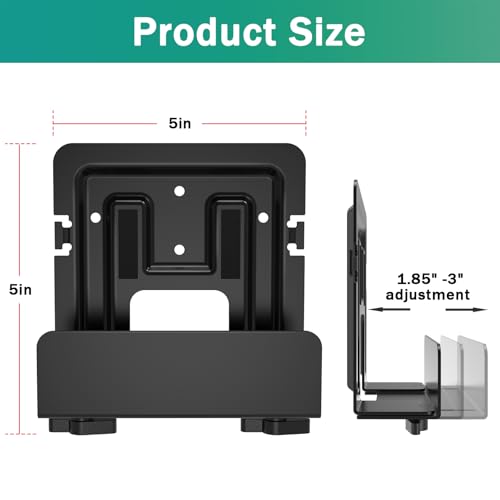 appacare Cable Box Mount, Modem Mount,Adjustable Wall Mount for Small and Wide Devices Compatible for Cable Boxes, Modems, DVD Players,PS3, PS4, Xbox One S (Wide) - Image 2