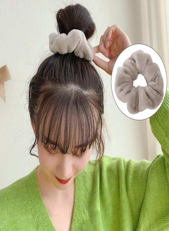 GODFLY Large Absorbent Hair Scrunchies For Thick Long Hair, Soft Quick Dry Hair Bands For Women Girls, Ponytail Holders For Gym Bath Travel Use, Stylish Multicolor Hair Accessories Pack Of 6 - Image 5