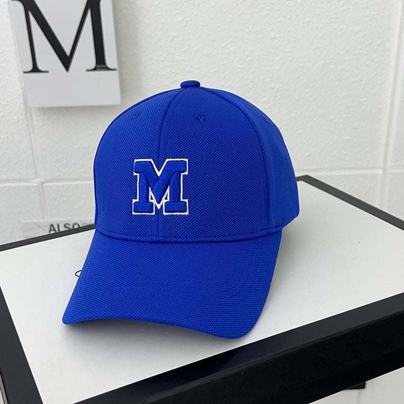 Baseball Cap Women Spring Autumn M Letter Men Summer UV Protection Casual Trendy Hat - Image 1