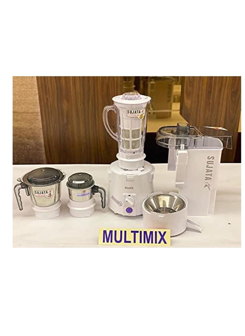SUJATA - Sujata Multimix, Mixer Grinder with Juicer & Coconut Milk Extractor Attachment, 900 Watts, 3 Jars, (White) - Image 1