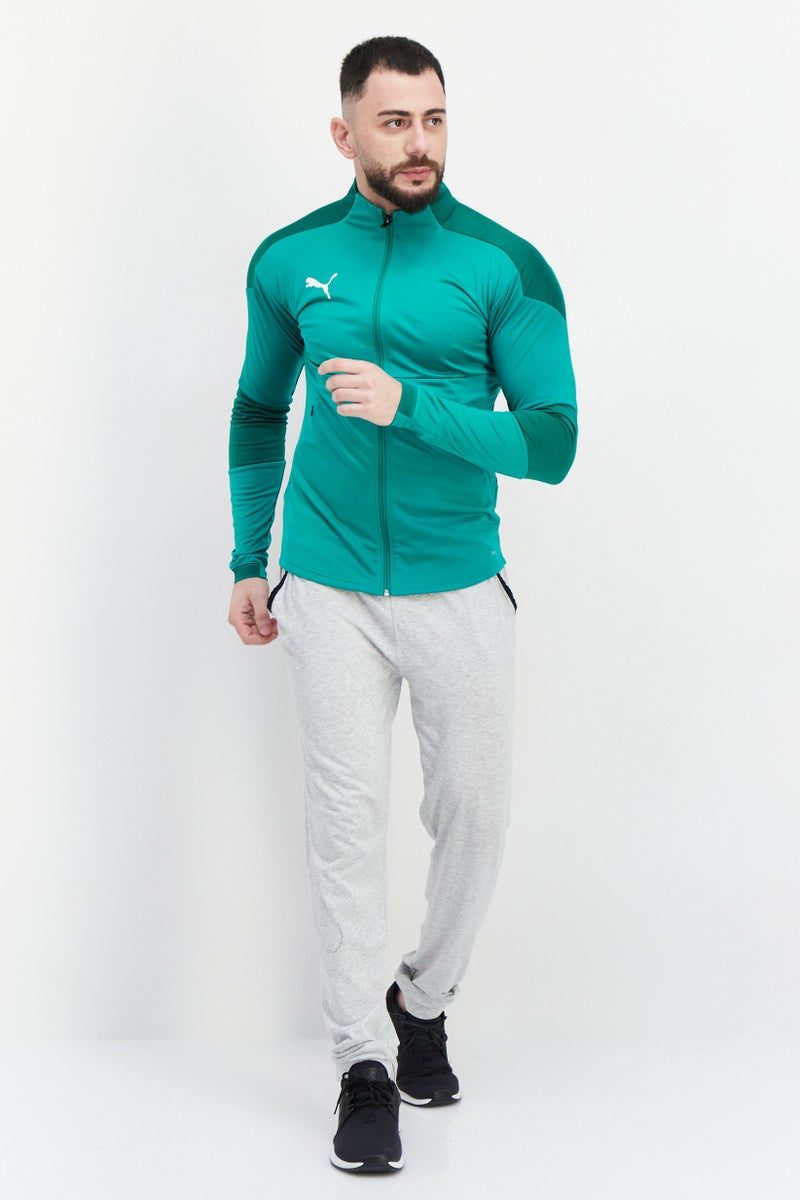 PUMA Men Sportswear Fit Long Sleeve Training Jacket, Green - Image 4