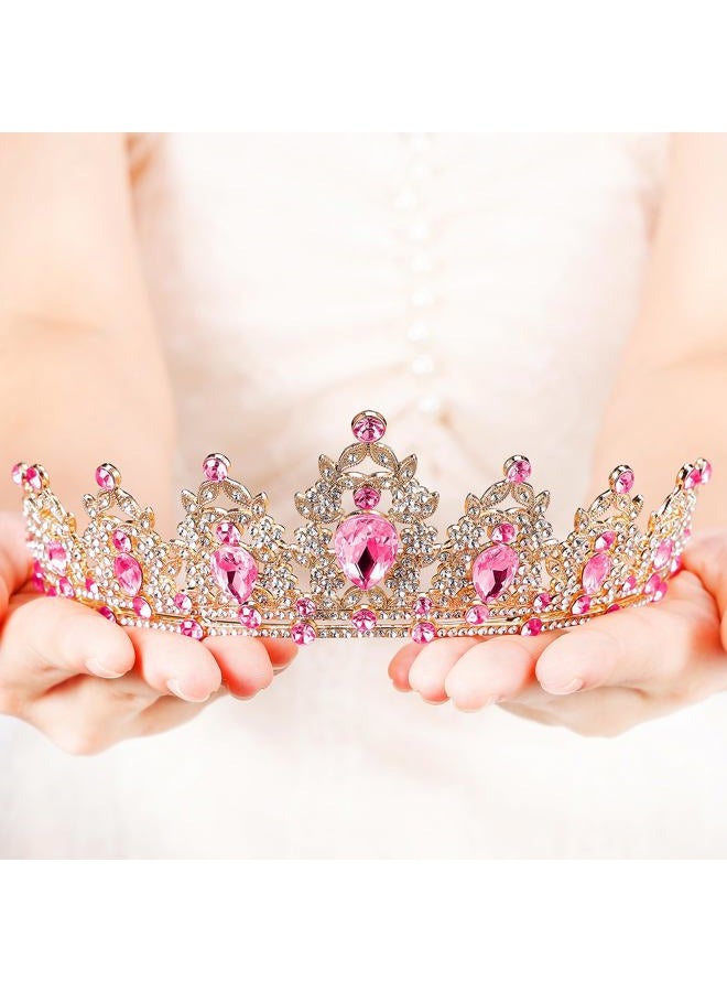 BEAYFILY Birthday Crowns Birthday Queen Girl Crown and Tiara for Women Girls Princess for Girl Wedding Happy Birthday Decorations T- 40 Crystal Crystal - Image 4