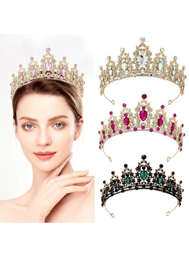 BEAYFILY Birthday Crowns Birthday Queen Girl Crown and Tiara for Women Girls Princess for Girl Wedding Happy Birthday Decorations T- 40 Crystal Crystal - Image 3
