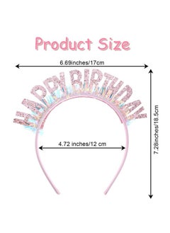 Birthday Crown Beautiful Headband Glitter Birthday Hairband Shiny Tiara Cute Hair Accessories Happy Birthday Crowns Fit Women Girls Party Take Photos Decorations Gifts (Pink) - pzsku/ZF935439E16B9690BD7C4Z/45/_/1718616497/43280bca-95f2-4578-9736-78740f64c8e2