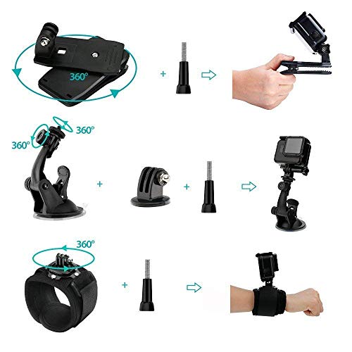 ADOFYS 40 in 1 Action Camera Accessory Kit Bundle Compatible for GoPro Hero 12/11/10/9/8/7/6/5/4/3/ SJCAM/Akaso/Apeman/Xiaomi Yi Action Camera - Image 4