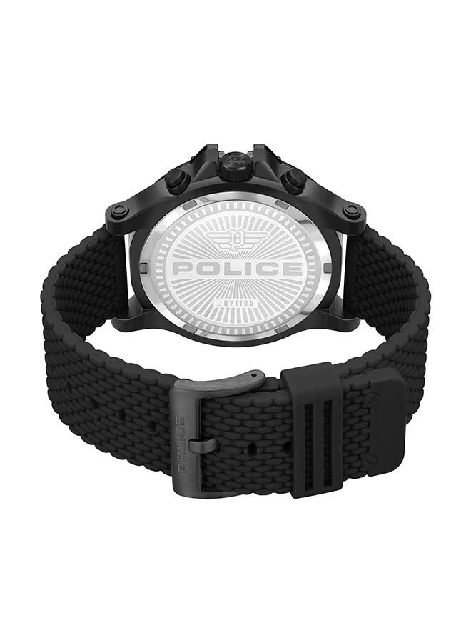 POLICE Men Chronograph Silicone Strap Wrist Watch PEWJQ2110551 - Image 2