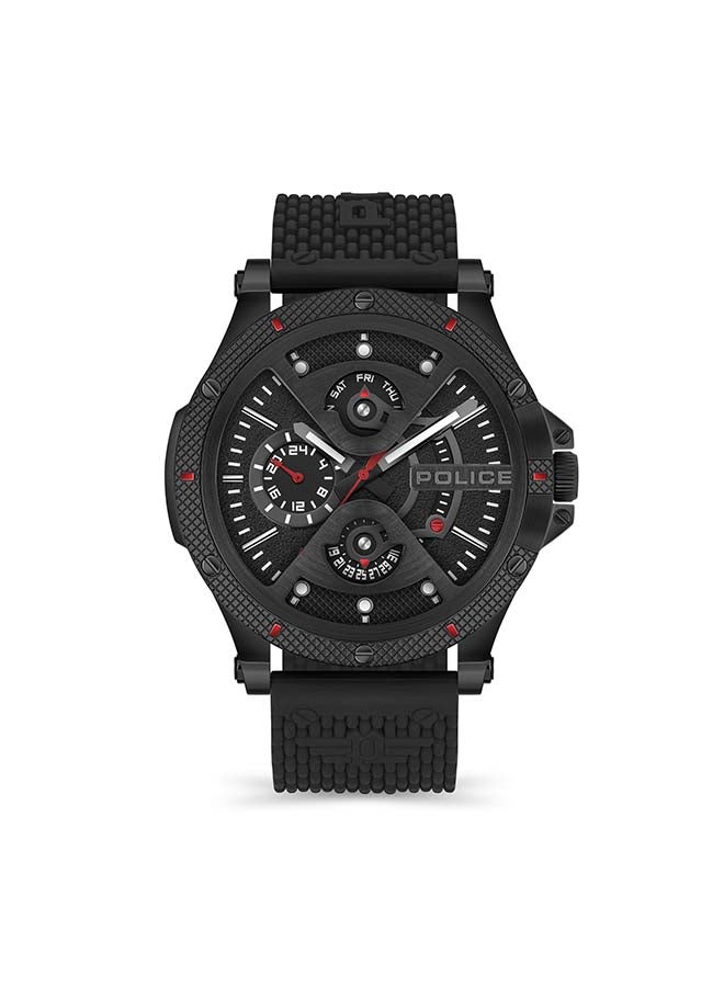 POLICE Men Chronograph Silicone Strap Wrist Watch PEWJQ2110551 - Image 1