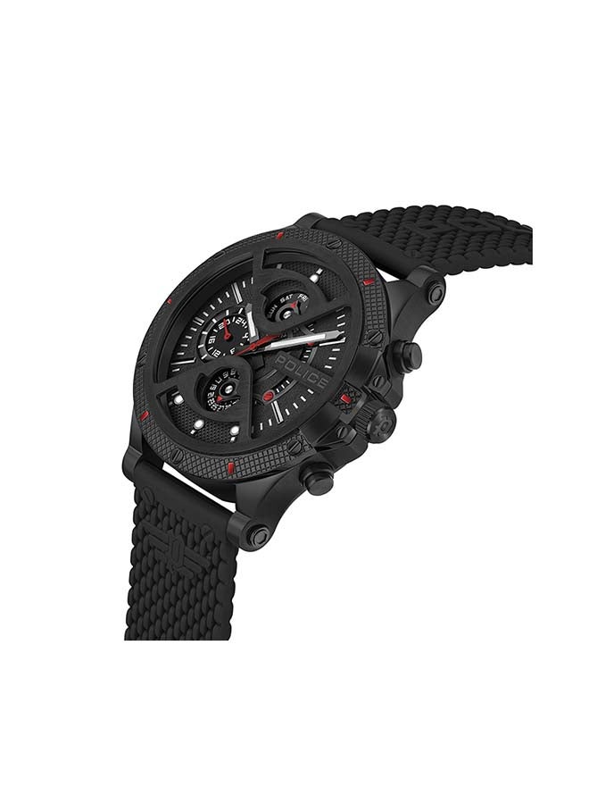 POLICE Men Chronograph Silicone Strap Wrist Watch PEWJQ2110551 - Image 3