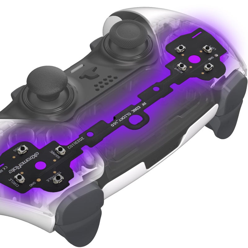 eXtremeRate Face Buttons Clicky Kit for PS5 Edge Controller, Custom Tactile Dpad Action Buttons for PS5 Edge Controller D-pad ABXY X Circle Square Triangle Buttons Mouse Click Kit - Without Controller - Image 1