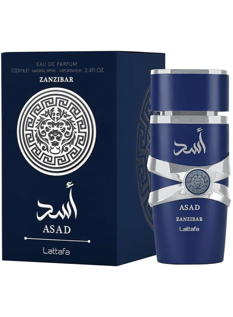 Lattafa Lion of Zanzibar - Eau de Parfum for Men. 3.4 oz, 100.0 ml - Image 1