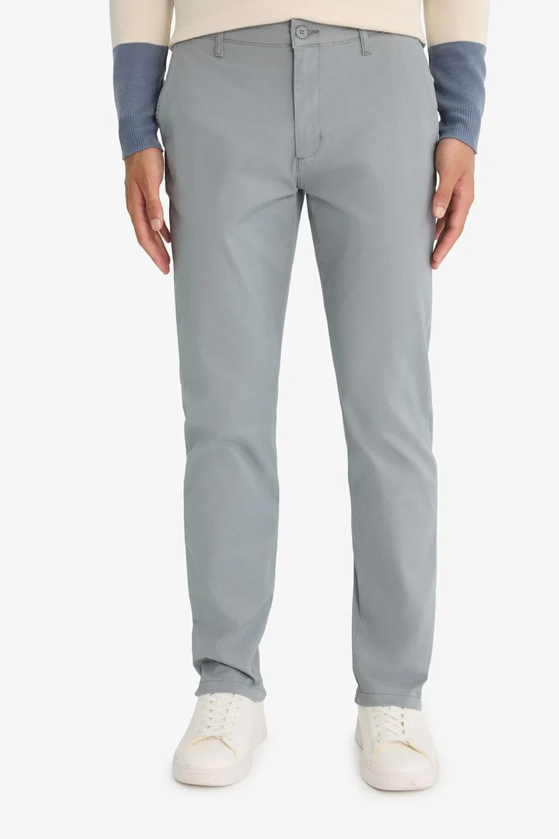 Defacto  Regular Fit Pocketed Straight Leg Chino Pants for Men | Best Price UAE