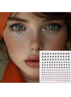 SiYi 2 Pieces Self-Adhesive Rhinestone And Pearl Stickers Face Gems For Makeup Eye Jewelry Sticks Rainbow And Clear Rhinestone Sparkling Diamond Stickers Nail Art DIY Craft Party Carnival Accessories (330pcs)  - Image 2