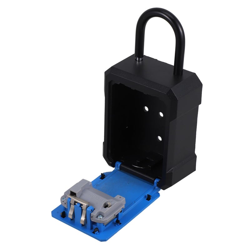 Blue Key Lock Box Combination Code Secure Outdoor Key Storage Organizer for Home Office Garage - Image 2